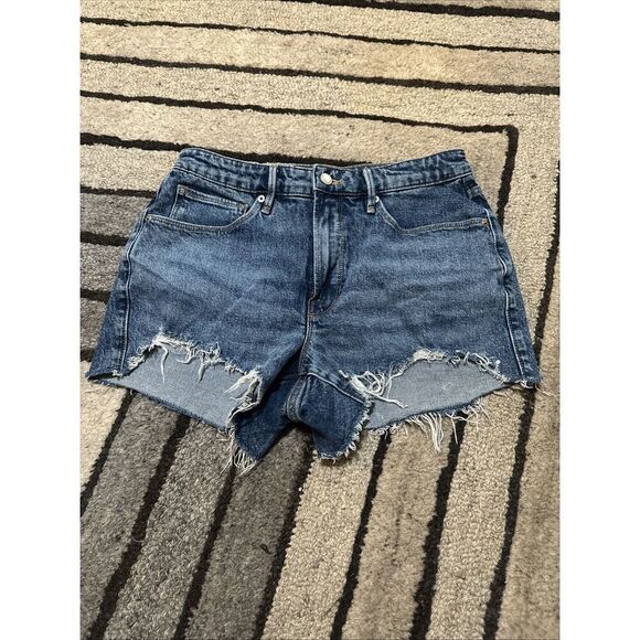 Good American GOOD CUT-OFF SHORT INDIGO 109 GGS235TSize 4/27 Inseam 3" - Picture 1 of 5